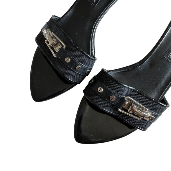 Steven Black Kitten Heel Sandals Size 8.5 - Picture 4 of 8